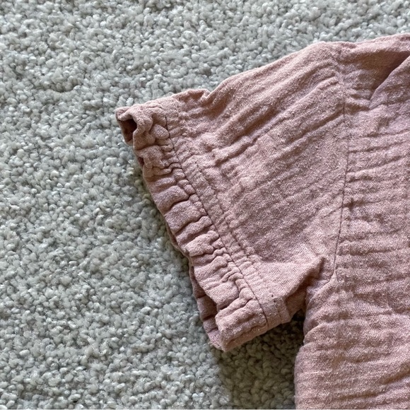 Flöss | Baby Dusty Rose Rob Frill Shirt - Picture 3 of 4